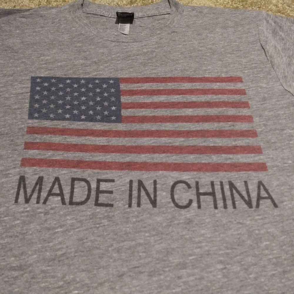 Made in China t-shirt size lady's small